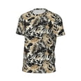 thumbnail image 6 of Wukai Black Palm Leaves Print Men's Short-Sleeved Mesh T-Shirt,Quick-Dry Short Sleeve Workout T-Shirt-XX-Large, 6 of 8