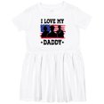 thumbnail image 3 of Inktastic Military Dad I Love My Daddy Girls Toddler Dress, 3 of 5