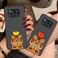 thumbnail image 2 of Matte Case for Xiaomi POCO X4 X3 X2 M4 M3 M2 F4 F3 GT F2 C40 CC9 PRO 4G 5G A3 MIX4 CIVI Case Funda Coque Shell Cute Little Tiger, 2 of 5
