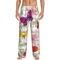 thumbnail image 2 of Kdxio Butterflies and Vintage Print Men's Sleep Pajama Pant Lounge Pants with Pockets, 2 of 8