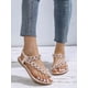 thumbnail image 2 of Women Flower Decor Thong Sandals, Fashion Summer Flat Sandals, 2 of 5