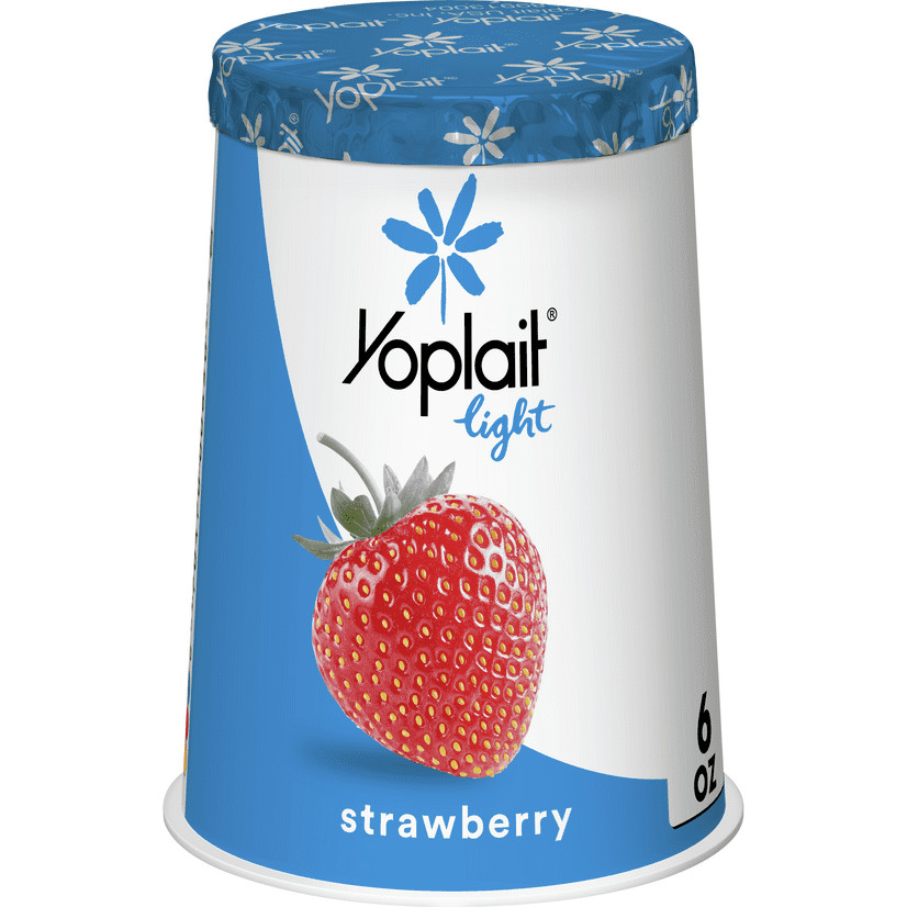 Yoplait Light, Strawberry, Fat Free Yogurt, 6 oz - Walmart.com