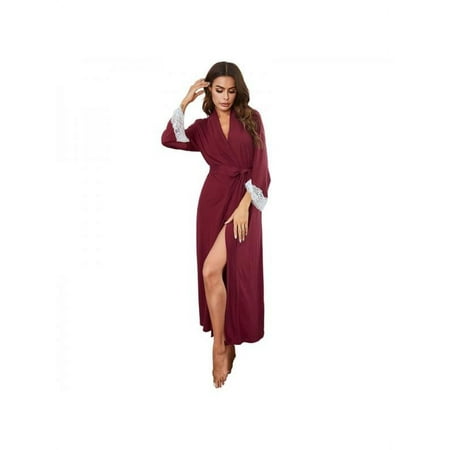 Women s Lace Sexy Plus Size Pajamas Kimono Robe Babydoll Lingerie Mesh Nightgown S-XXL