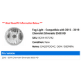 thumbnail image 2 of Fog Light - Compatible with 2015 - 2019 Chevy Silverado 3500 HD 2016 2017 2018, 2 of 2