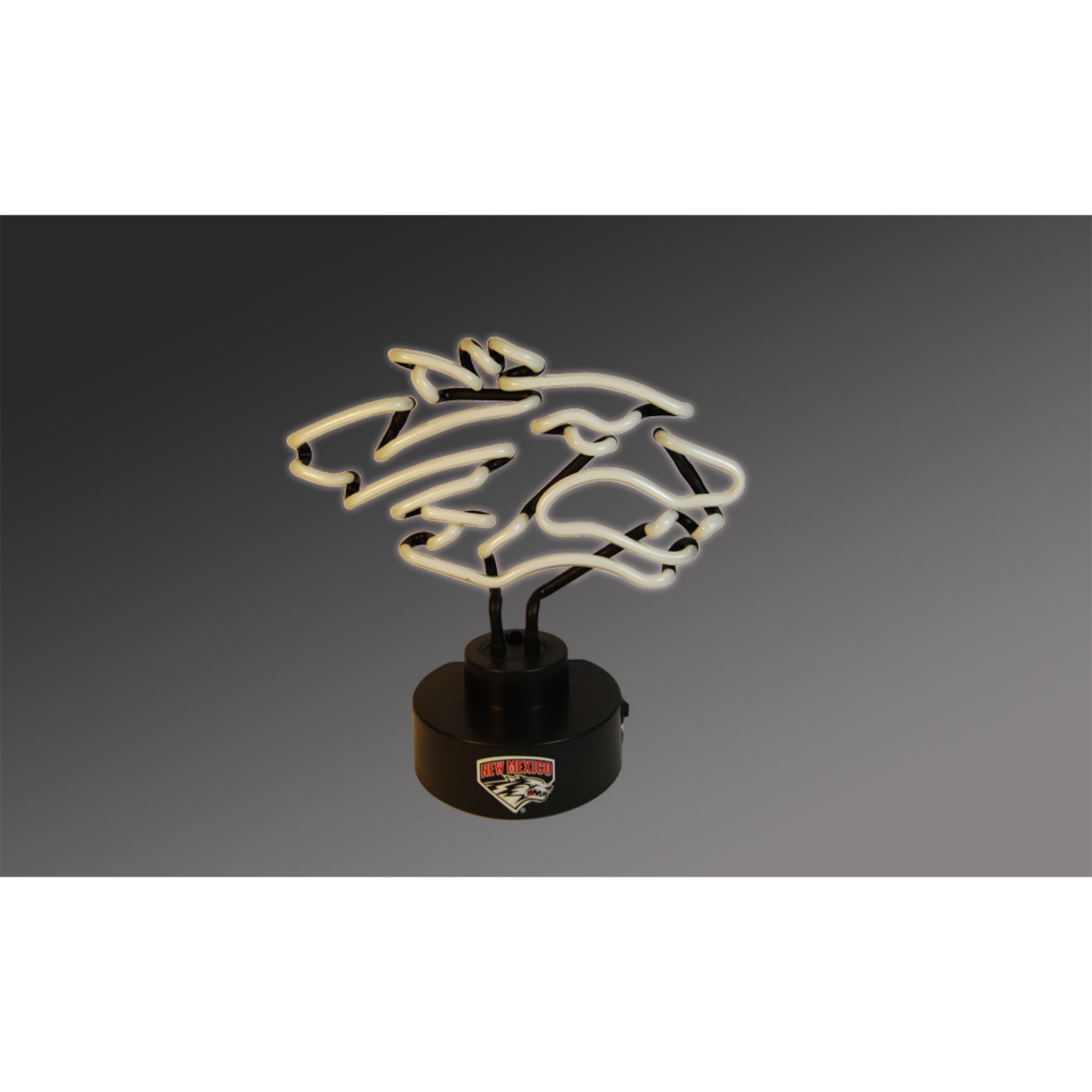 13 5 Black And White Ncaa New Mexico Lobos Tabletop Neon Lamp Walmart Com Walmart Com