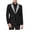 Silver, variant on Momihoom Men's Checkered Lapel Single-Breasted Blazer, Fashion Casual Suit Jacket with Pocket Square