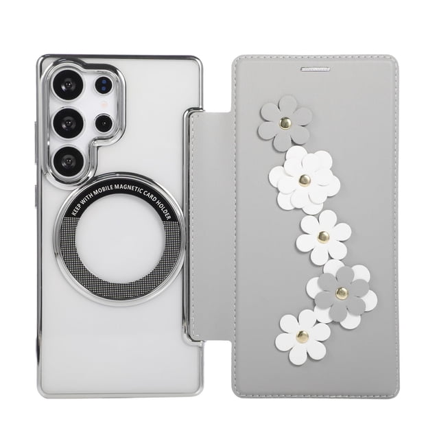 Case For Samsung Galaxy S25 Ultra/S25 Plus/S25, PU Leather Cover With RFID Blocking Card Slot Wireless Charging Shell
