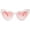 Clear Pink/Light Pink, variant on Heart Sunglasses Cute Pearl Heart Shaped Sunglasses Age 3-8