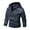 Blue, variant on Tiweut Leather Jackets for Mens Mens Hooded Splice Solid Color Long Sleeved Hooded Drawstring Zipper Outdoor Slim Fit Coat Tops Black,M