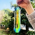 thumbnail image 5 of GKNET Suncatcher Fengshui Faceted Prism Hanging Chandelier 120MM AB Slender Crystal, 5 of 9