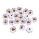 thumbnail image 2 of 20 Piezas de Cabezas de Flor de Tela Artificial Sunnimix para Manualidades Violeta Claro, 2 of 8