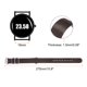 thumbnail image 2 of Correa de reloj de cuero genuino Uxcell de 18 mm, correa de reloj de liberación rápida con hebilla de metal plateado para hombres y mujeres, marrón oscuro, 2 of 7