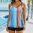 thumbnail image 1 of Traje de baño de dos piezas para mujer, trajes de baño para mujer, traje de baño de dos piezas con espalda de tirantes y estampado conservador para mujer, vestido de baño para mujer, 1 of 7