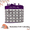 Purple/White, variant on Ramadan Decorations Eid Count down Calendar Ramadan Calendar for Kids Islamic Festive Home Décor Ramadan Mubarak Advent Calendar + 10 Free Balloons (Purple/White)