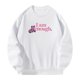 thumbnail image 2 of Sudadera de cuello redondo para hombre y mujer, camisa blanca holgada con estampado gráfico, Tops para chicas adolescentes, salir de calle para mujer, , , SG, 2 of 8