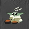 thumbnail image 2 of Men's Star Wars: The Mandalorian Grogu Munch Munch Graphic Tee Athletic Heather Small, 2 of 5