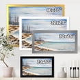 thumbnail image 4 of Designart 'Beach Is Covered With Ice' Nautical & Coastal Framed Art Print, 4 of 4