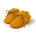 thumbnail image 3 of Baby Boys Girls Moccasins Soft Sole Tassels Prewalker Anti-Slip Shoes, 3 of 6