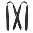 thumbnail image 2 of SGFCWSX Men X-Type Adjustable Suspenders, Strong Casual Elastic Straps 3.8cm Width Strap Clip Black, 2 of 4