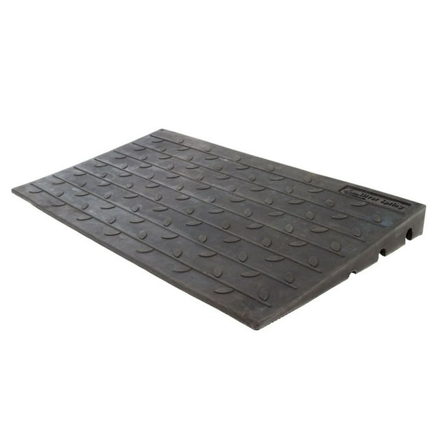 Silver Spring Rampe Maximale 3 Pouces, Caoutchouc Solide Rampe de Seuil 3 Canaux, Noir