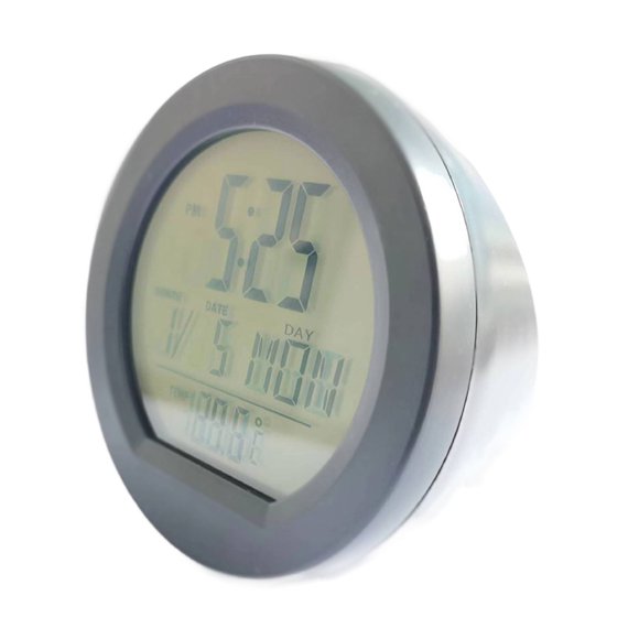 Sidaley Reloj para salpicadero de coche con retroiluminación automática por la noche reloj Digital formato de 12/24 horas tiempo práctico y Paneles de instrumentos para automóviles