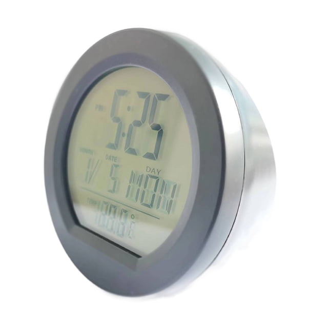 Reloj para salpicadero de coche Scienceny con retroiluminación automática por la noche Digital 12/24 horas