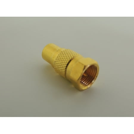 Gold Plated Atari Coleco Intellivision RF Coaxial Type F TV adapter