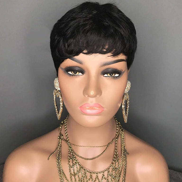 Pixie Cut Wig Human Hair Short Human Hair Wigs for Black  display picture 3