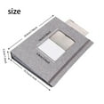 thumbnail image 2 of Mini Photo Album for 3-Inch Instant Prints, 208-Pocket Small Picture Book with Fabric Cover, Front Window & Elastic Band, Memory Organizer for Travel, Friends & Family, 2 of 5