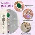 thumbnail image 5 of 6 pcs  Crystals Prism Agate Slices Bulk Outdoor Garden Indoor Hanging Decor for Home Car Window Christmas Party Wedding Gift, 5 of 7