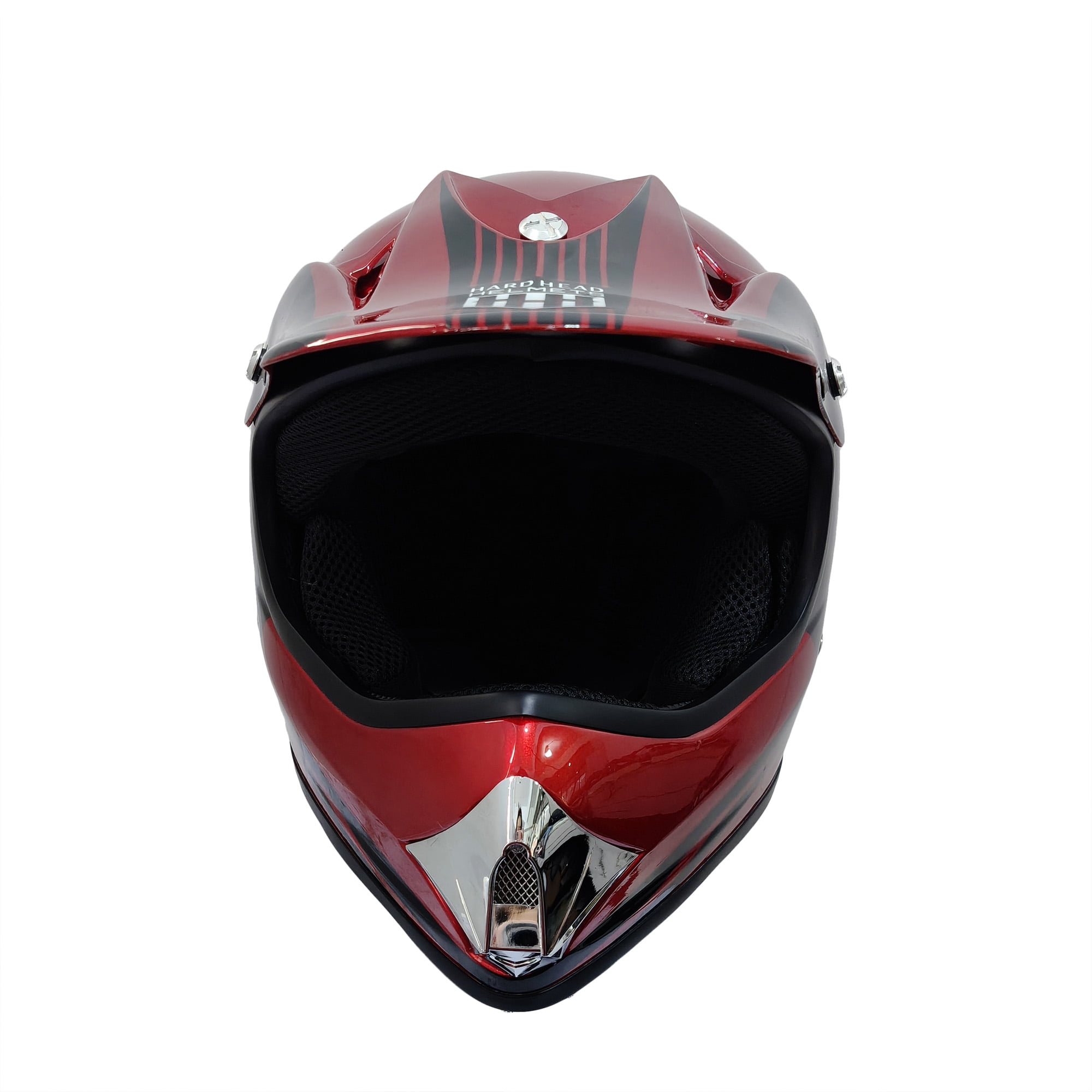 HHH Helmet Kids Teen Dirt Bike Safety Standard DOT Certified (Red-Small)