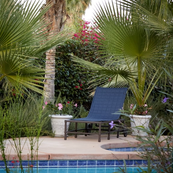 Classic Accessories Montlake FadeSafe Water-Resistant 69 Inch Patio Steamer Chaise Slipcover, Heather Henna