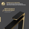 thumbnail image 6 of ANZZI Single Handle Single Hole Bathroom Vessel Sink Faucet With Pop-up Drain in Matte Black & Brushed Gold, 6 of 8