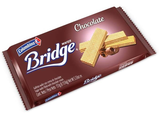 Colombina BRIDGE Sugar Wafer Chocolate