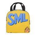 thumbnail image 3 of Lsque Sml Jeffy Print Insulated Lunch Bag with Thick Aluminum Foil Lunch Tote Bag with Front Pocket for Men and Women, Ideal for Work, School, Picnics, and Travel, 3 of 8
