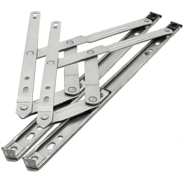 Bisagra para ventana, bisagra para ventana abatible, soporte para ventana, pestillo para ventana, soporte para ventana, bisagra con soporte de fricción, Sus304, 12 pulgadas (1 par) s2024