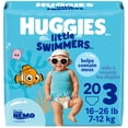 thumbnail image 1 of Huggies Little Swimmers Disposable Swim Diapers, Size 3 (16-26 lbs), 20 Ct, 1 of 9