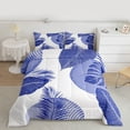 thumbnail image 2 of Homewish Botanical Plants Leaves 2pcs Bedding Comforter Set For Children Teens Adults,Minimalist Mid Century Twin Comforter Sets,Abstract Stripes Lines Breathable Bedding Set, 2 of 8
