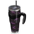 thumbnail image 2 of 40oz Tumbler,Halloween Bat Camouflage Pattern Insulated Tumblers with Removable Handle,Stainless Steel Double Vacuum Coffee Tumbler Cup with Straw for Home,Office,Travel,Party, 2 of 5