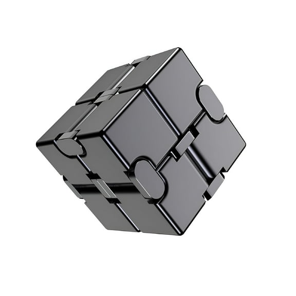 LAMIRO AL Alloy Metal Fidget Infinity Cube Gadgets Toys for Adults,Magic Cube for Stress Anxiety Relief