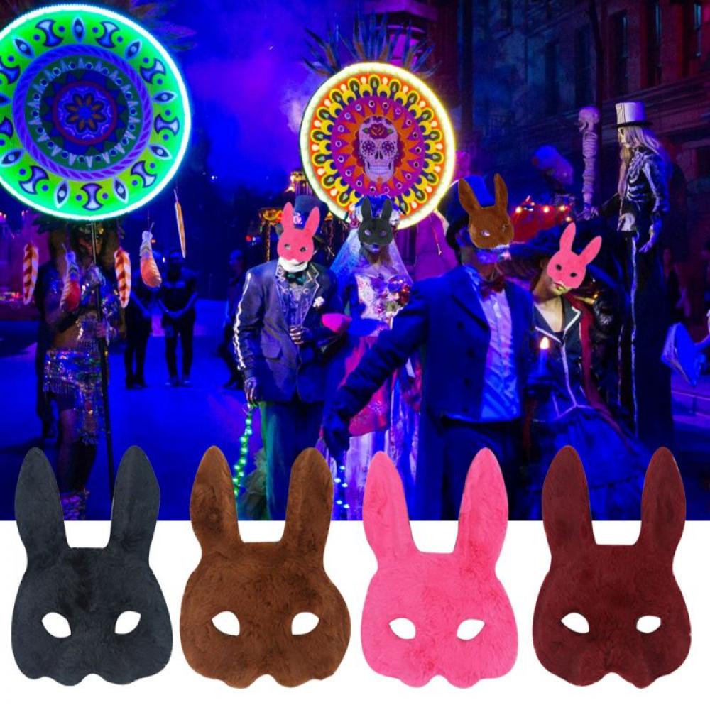 Halloween Rabbit Mask Cartoon Bunny Face Cover Easter Halloween