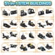 thumbnail image 4 of Kit de construcción de robots HISTOYE 51 en 1 con 700 bloques de construcción de 6 a 12 años, 4 of 7