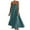 Blue, variant on Wdgfv Women's Summer Maxi Dress with Contrast Trim and Spaghetti Straps for Casual Travel Outfits