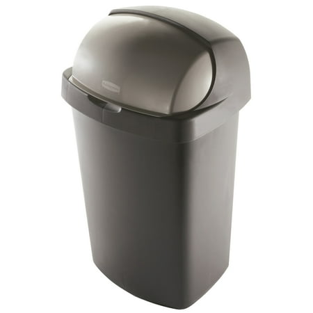 Rubbermaid FG4A1500LTBRZ 52 Qt Bronze Roll Top Waste Can
