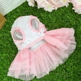 thumbnail image 3 of Nvzi Vestido para cachorro, bonito vestido de princesa para gato, falda para perritas pequeñas (rosa, XS), 3 of 4