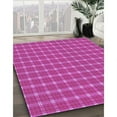 thumbnail image 3 of Ahgly Company Machine Washable Indoor Square Transitional Deep Pink Area Rugs, 3' Square, 3 of 7