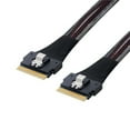 thumbnail image 6 of SAS4.0 4.0 SFF-8654 8i 74pin Host to SFF-8654 74Pin Slim SAS4.0 Targets Cable 50cm/80cm, 6 of 8