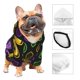 thumbnail image 3 of Fotbe Mardi Gras1 Sudadera con Estampado para Perros Pequeños – Suéter con Capucha para Mascotas, Tela Suave de Forro Polar con Bolsillo-Large, 3 of 7