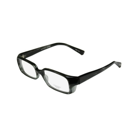 New Oliver Peoples Gehry Mens Designer Full-Rim Striped Gray Sleek Ultimate Comfort Frame Demo Lenses 53-18-140 Eyeglasses/Eye Glasses