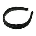 thumbnail image 6 of Unique Bargains 1 Pcs 1.18 Inch Wide Synthetic Hair Braided Headband Hair Hoop for Women Black, 6 of 7